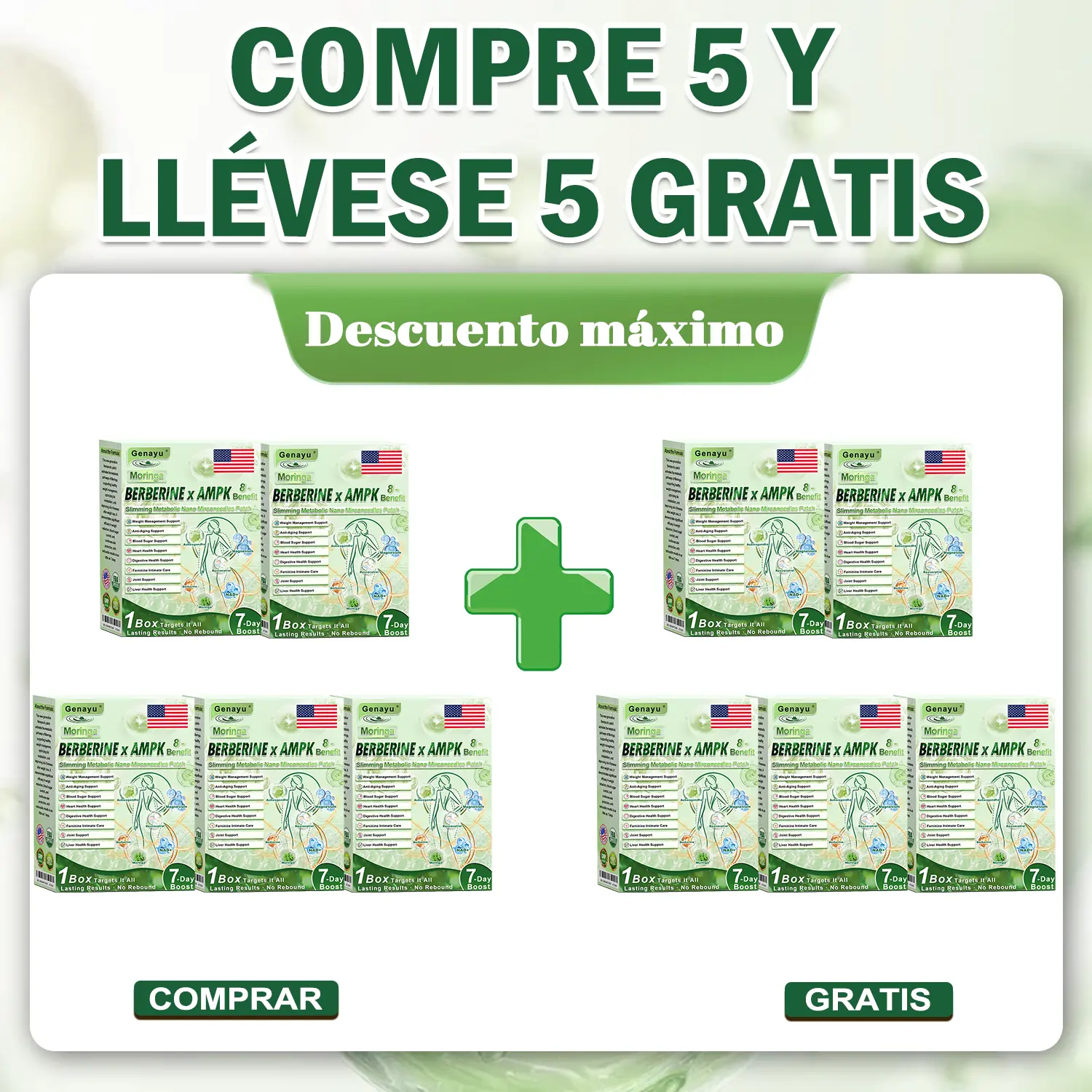 Parche de Microagujas Nano Avanzado 10 en 1 con Moringa, Berberina y NAD+ - Image 13