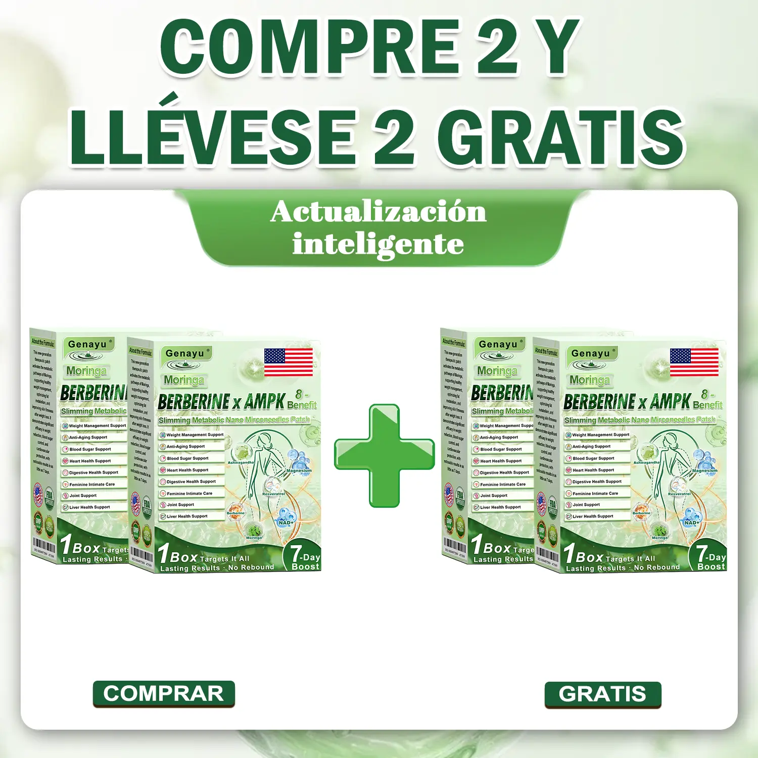 Parche de Microagujas Nano Avanzado 10 en 1 con Moringa, Berberina y NAD+ - Image 15