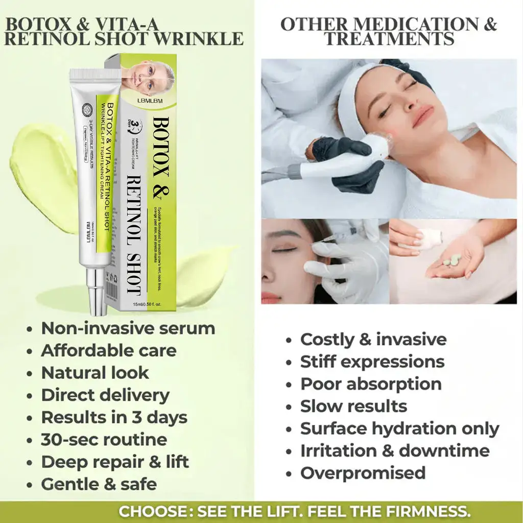👏🌿Proudly Made in the USA💫 Advanced Peptide Botox-Style + Vita-A Retinol Lifting Renewal Cream - Image 9