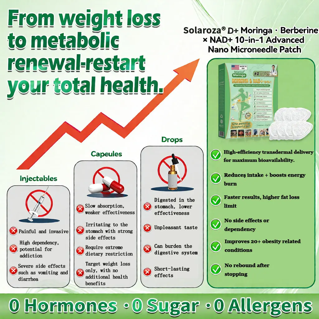 10-in-1 Weight Loss Patch: Boost Metabolism & Burn Fat (NAD+ & Berberine) - Image 7