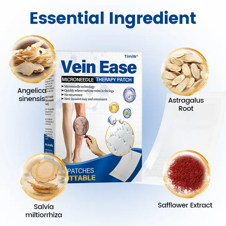 Vein Ease Microneedle Therapy Patch - Fast ⚡Effective 💪 and Non-Invasive 🚫 Treatment for Varicose Veins & Leg Swelling 👣 - Image 8