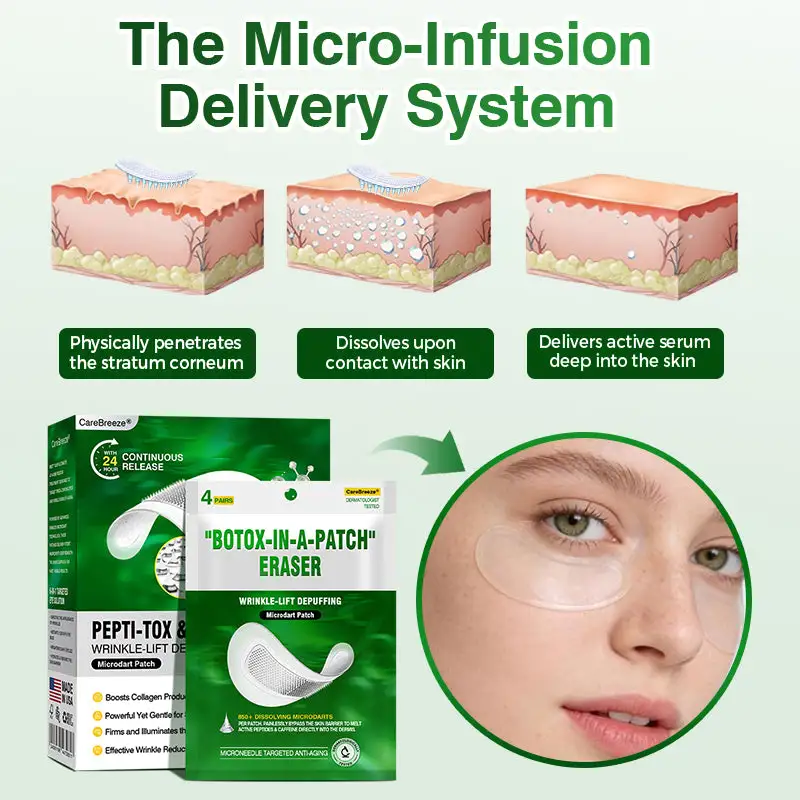 Pepti-Tox & Caffeine Shot Wrinkle-Lift Depuffing Microdart Patch - Image 3