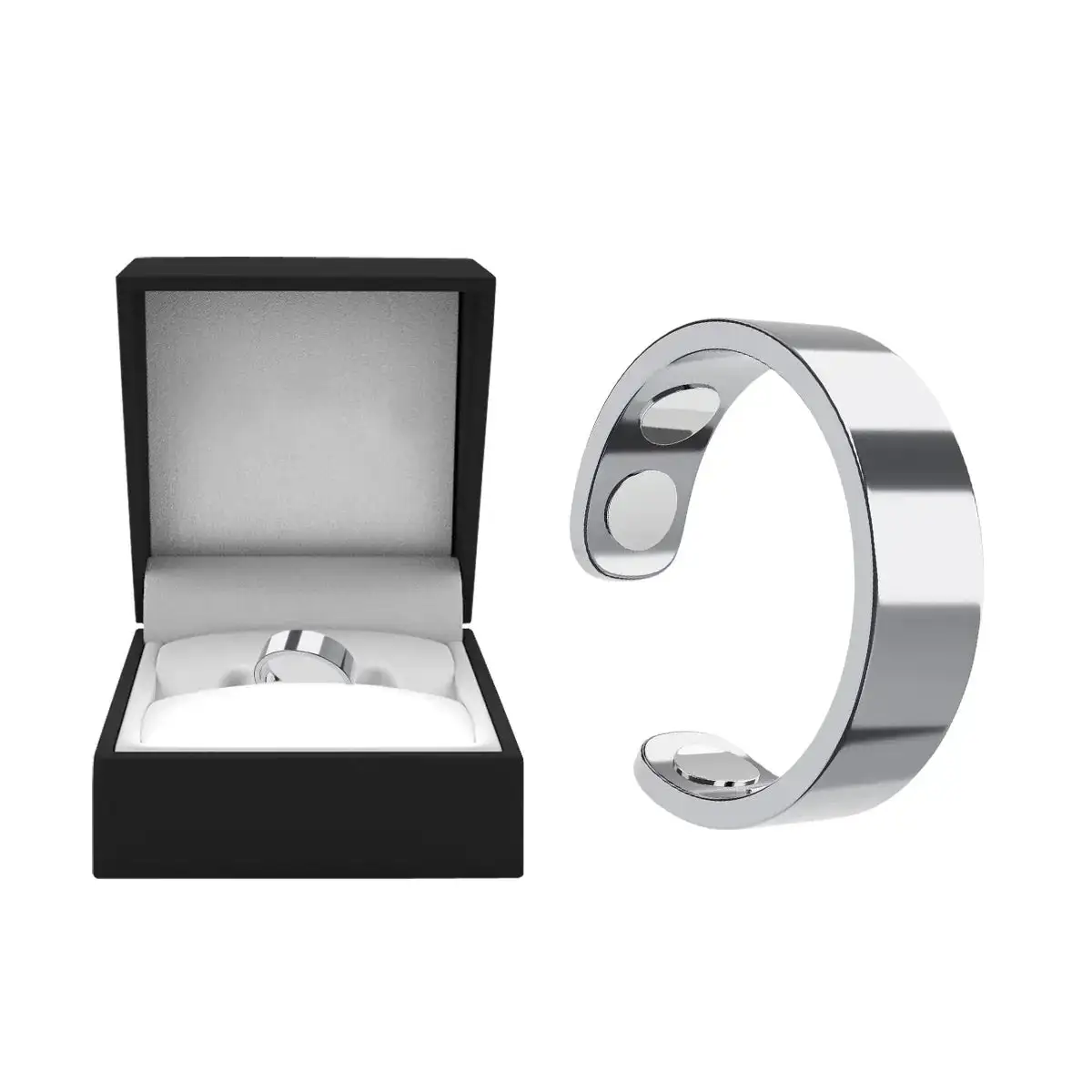 Magnetic Ring - Elegant Stainless Steel Ring - Magnet Rings - Image 13