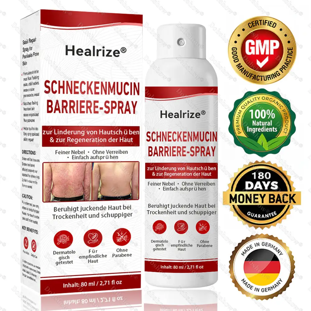 Schneckenmucin-Barriere-Spray zur Linderung von Hautschüben und zur Regeneration der Haut-𝘿𝙚𝙪𝙩𝙨𝙘𝙝𝙡𝙖𝙣𝙙𝙨 𝙉𝙧. 1 𝙨𝙥𝙧ü𝙝𝙗𝙖𝙧𝙚 𝘽𝙖𝙧𝙧𝙞𝙚𝙧𝙚-𝙋𝙛𝙡𝙚𝙜𝙚 𝙗𝙚𝙞 𝙋𝙨𝙤𝙧𝙞𝙖𝙨𝙞𝙨