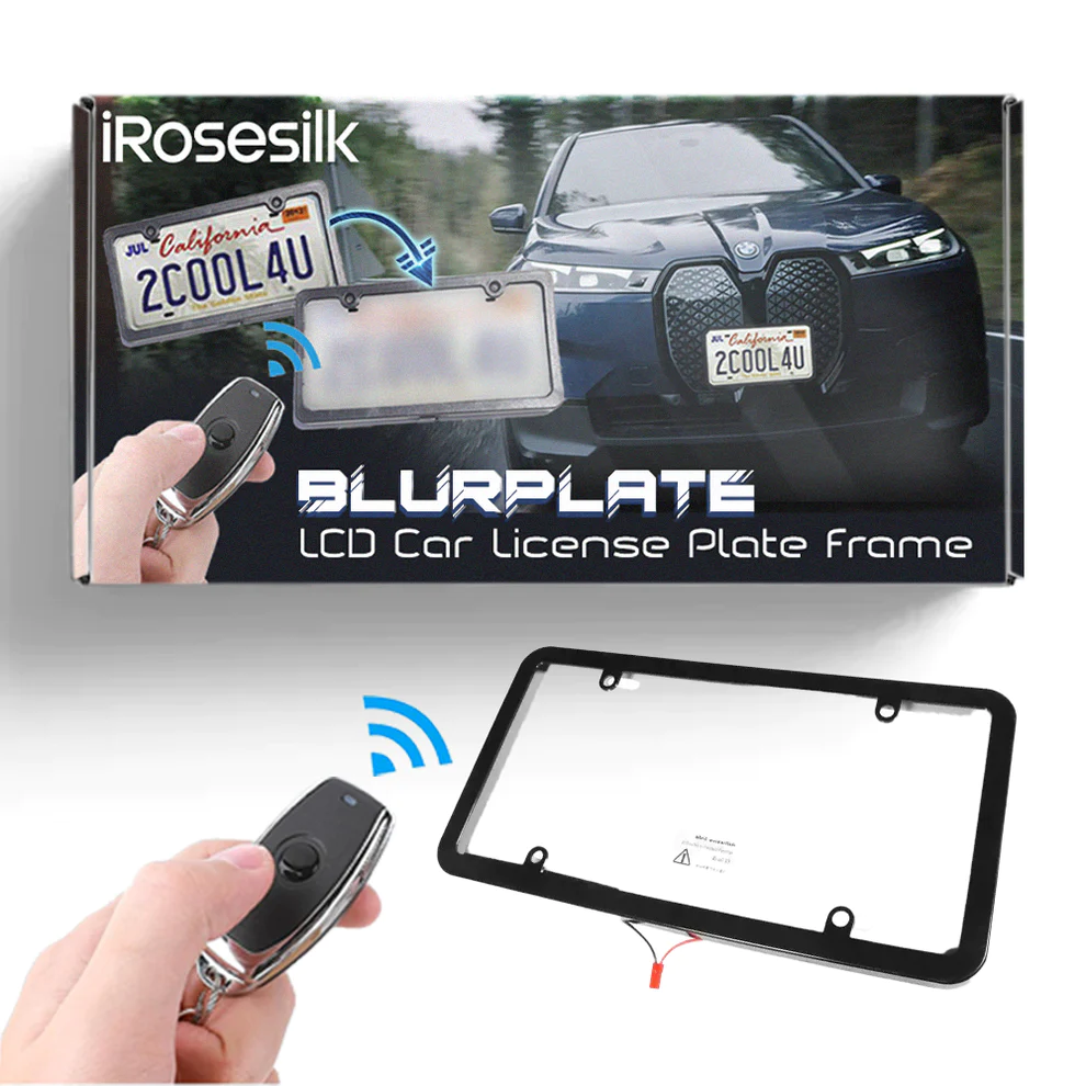 BlurPlate LCD Car License Plate Frame