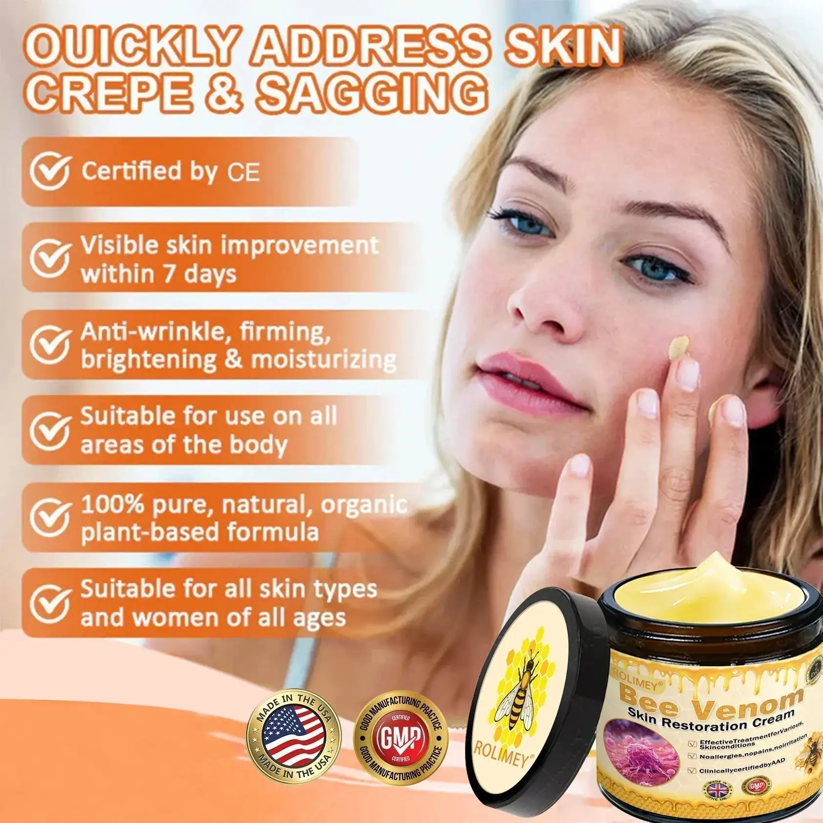 Bee venom Pro Comprehensive Cream—Tightening for Skin Types - Image 8