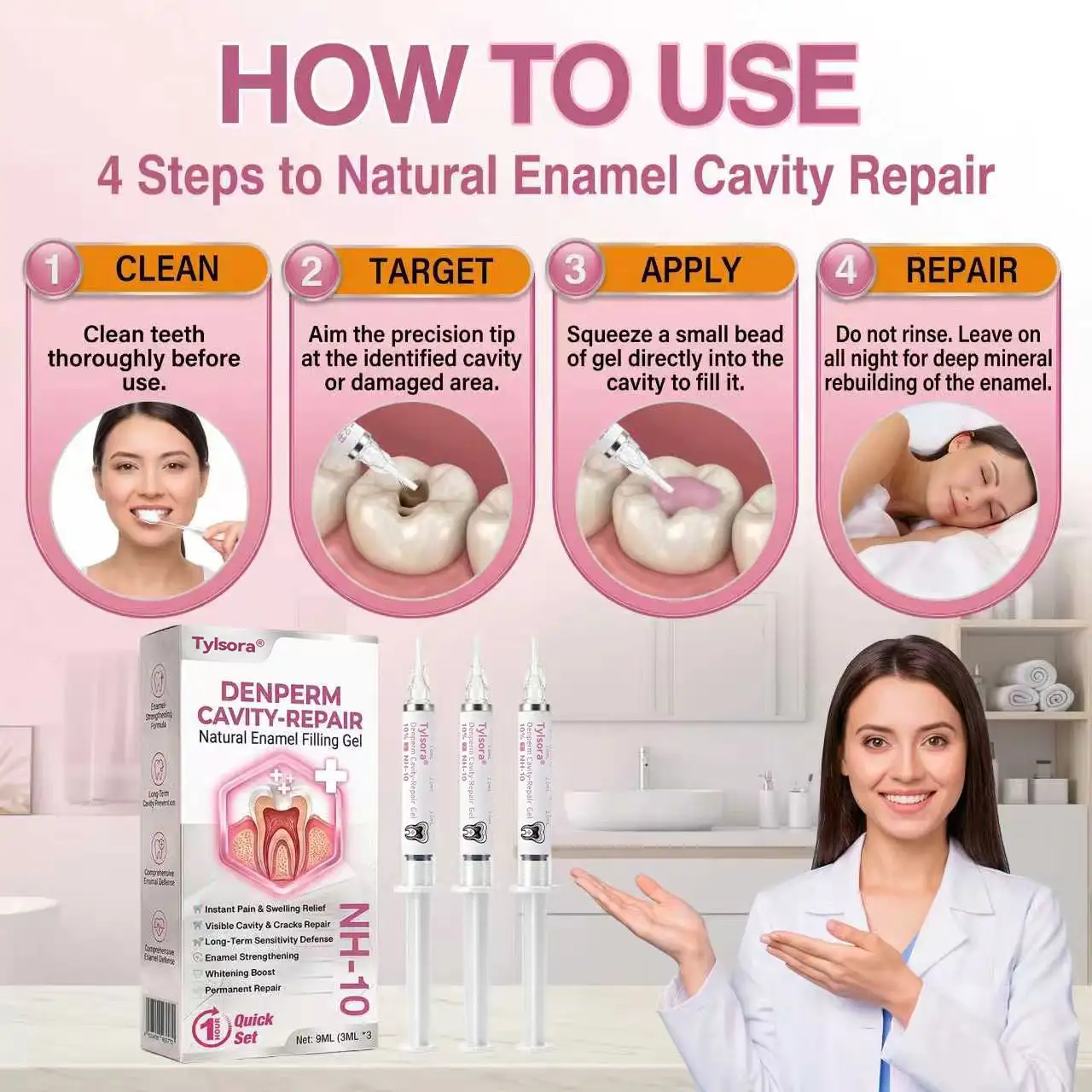 DenPerm Cavity-Repair Natural Enamel Filling Gel - Image 8